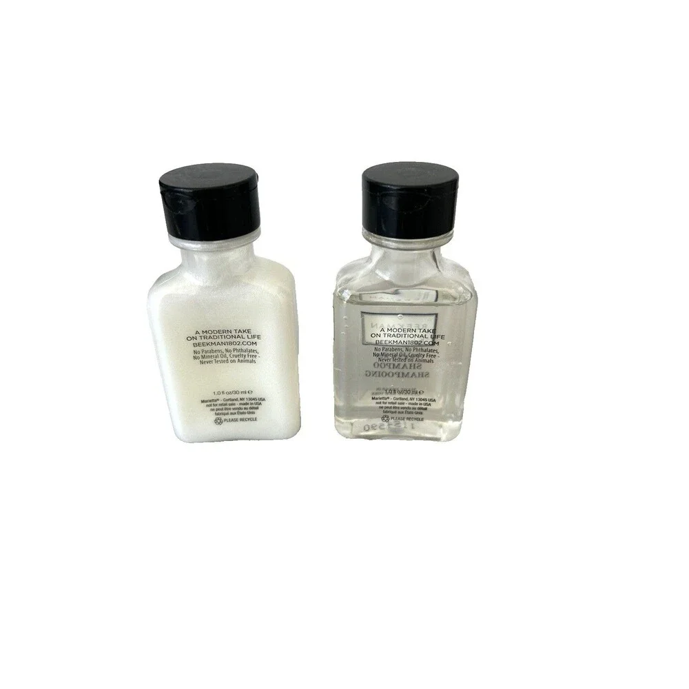 Beekman 1802 Fresh Air Shampoo & Conditioner Lot of 24  - 12 of Each Travel Set